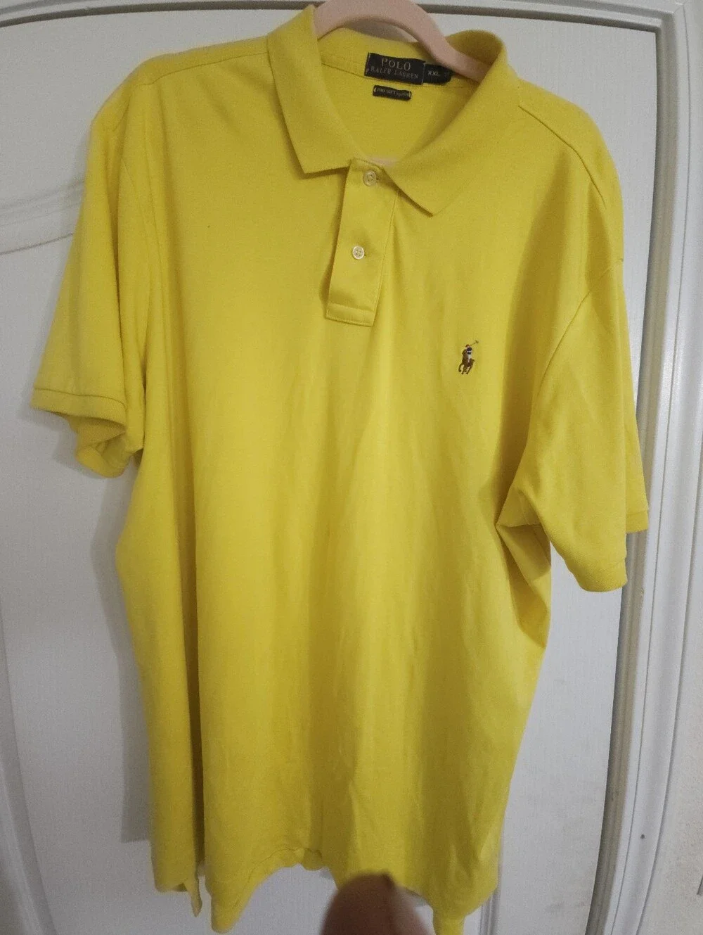 Ralph Lauren Yellow Men’s Polo Shirt with Pony Logo